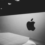 Close-up of a black and white Apple logo on a desktop screen with a modern minimalist design. — From Angel Investing to Exper